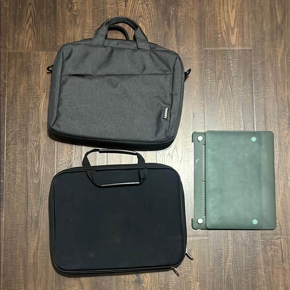 Lenovo Gray and Black Laptop Bags with Durable Fabric and Modern Design